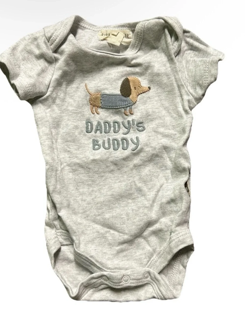 Neutral Baby Short Sleeve Bodysuits Solid Mom Dad Size 0-3 Months